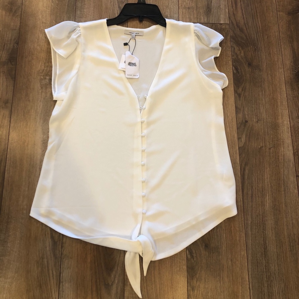 White Button Down Blouse